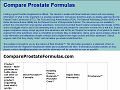 Compare Prostate Formulas - Prostate Pill Report